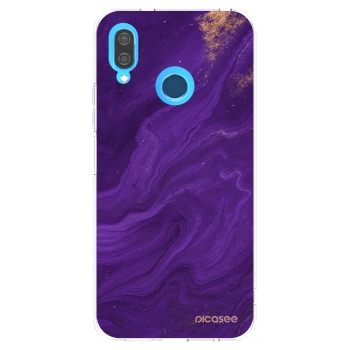 Picasee silikonový průhledný obal pro Huawei P20 Lite - Fialová