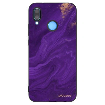 Picasee silikonový černý obal pro Huawei P20 Lite - Fialová