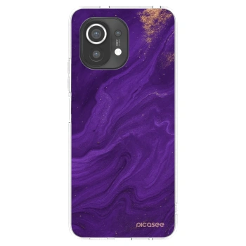 Picasee silikonový průhledný obal pro Xiaomi Mi 11 - Fialová