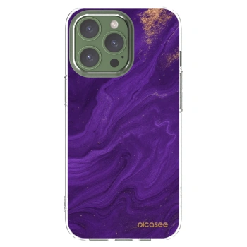 Picasee silikonový průhledný obal pro Apple iPhone 13 Pro - Fialová