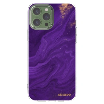 Picasee silikonový průhledný obal pro Apple iPhone 13 Pro Max - Fialová