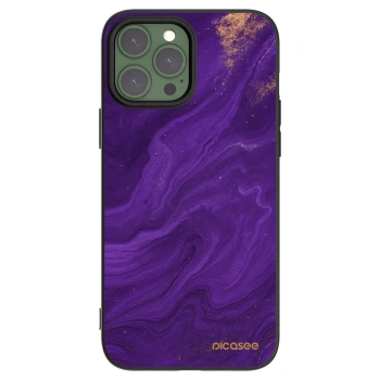 Picasee silikonový černý obal pro Apple iPhone 13 Pro Max - Fialová