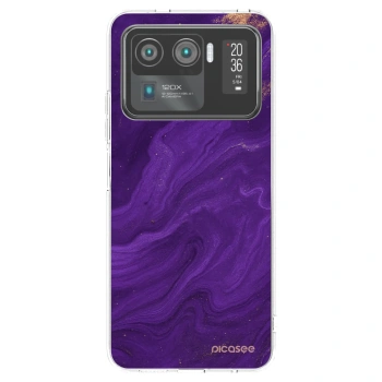Picasee silikonový průhledný obal pro Xiaomi Mi 11 Ultra - Fialová