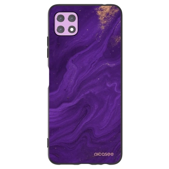 Picasee silikonový černý obal pro Samsung Galaxy A22 A226B 5G - Fialová