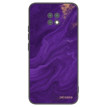 Picasee silikonový černý obal pro Xiaomi Redmi Note 9T - Fialová