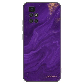 Picasee silikonový černý obal pro Xiaomi Redmi 10 - Fialová