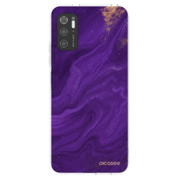 Picasee silikonový průhledný obal pro Xiaomi Poco M3 Pro 5G - Fialová