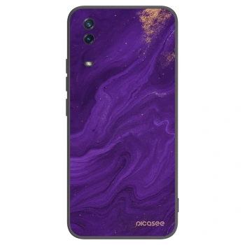 Picasee silikonový černý obal pro Vivo Y11s - Fialová