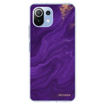 Picasee silikonový průhledný obal pro Xiaomi 11 Lite 5G NE - Fialová