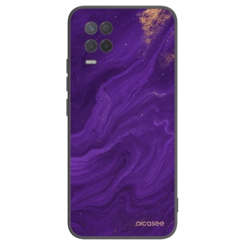 Picasee silikonový černý obal pro Realme 8 5G - Fialová
