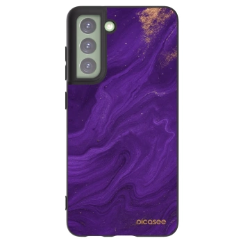 Picasee silikonový černý obal pro Samsung Galaxy S21 FE 5G - Fialová