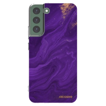 Picasee silikonový průhledný obal pro Samsung Galaxy S22+ 5G - Fialová
