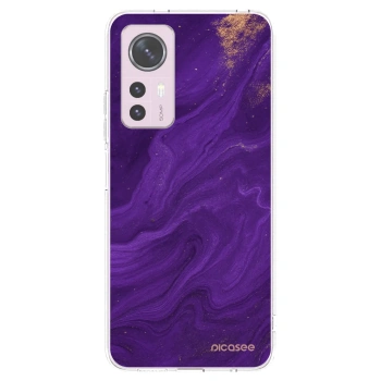 Picasee silikonový průhledný obal pro Xiaomi 12 - Fialová