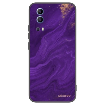 Picasee silikonový černý obal pro Vivo Y52 5G - Fialová
