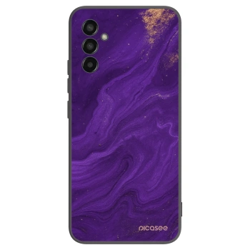 Picasee silikonový černý obal pro Samsung Galaxy M13 M135F - Fialová
