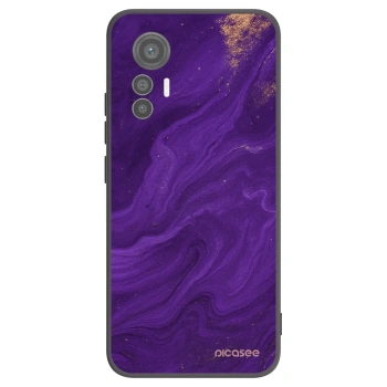Picasee silikonový černý obal pro Xiaomi 12 Lite - Fialová