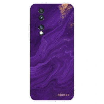 Picasee silikonový průhledný obal pro Honor 70 - Fialová