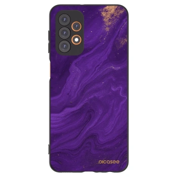 Picasee silikonový černý obal pro Samsung Galaxy A23 A235F 4G - Fialová