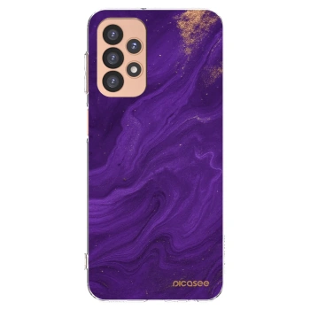 Picasee silikonový průhledný obal pro Samsung Galaxy A23 A236B 5G - Fialová