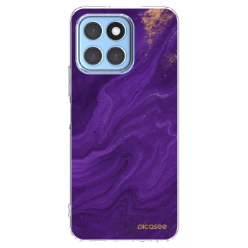 Picasee silikonový průhledný obal pro Honor X8 5G - Fialová