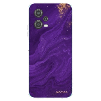 Picasee silikonový průhledný obal pro Xiaomi Poco X5 - Fialová