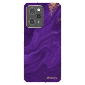 Picasee silikonový černý obal pro Xiaomi Poco X5 Pro - Fialová