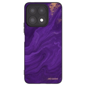 Picasee silikonový černý obal pro Honor X8a - Fialová