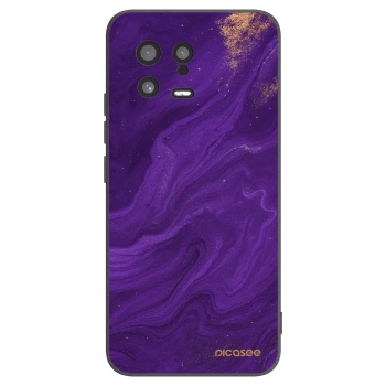 Picasee silikonový černý obal pro Xiaomi 13 - Fialová