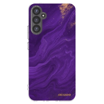 Picasee silikonový průhledný obal pro Samsung Galaxy A34 5G A346B - Fialová