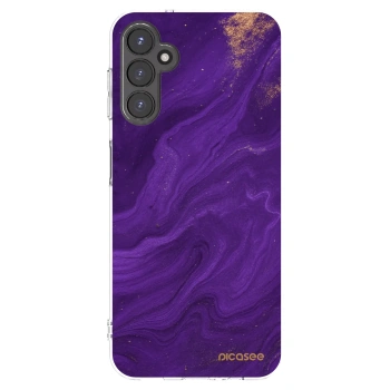 Picasee silikonový průhledný obal pro Samsung Galaxy A14 4G A145R - Fialová