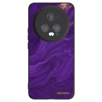 Picasee silikonový černý obal pro Honor Magic5 Pro - Fialová