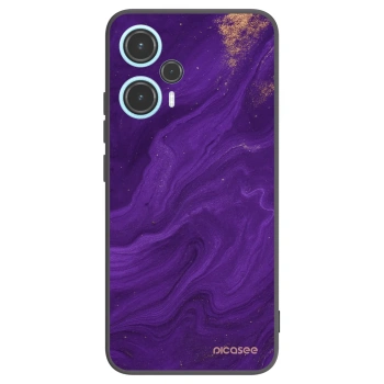 Picasee silikonový černý obal pro Xiaomi Poco F5 - Fialová