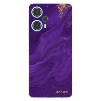 Picasee silikonový průhledný obal pro Xiaomi Poco F5 - Fialová
