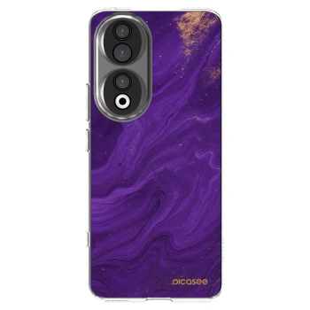 Picasee silikonový průhledný obal pro Honor 90 5G - Fialová