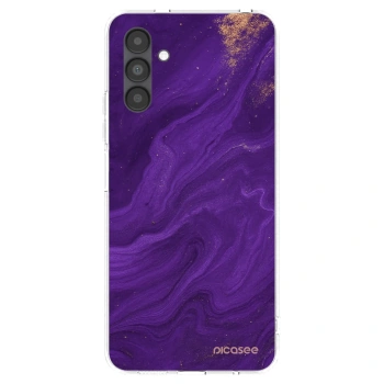 Picasee silikonový průhledný obal pro Samsung Galaxy A04s A047F - Fialová