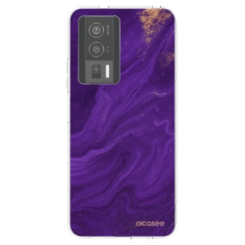 Picasee silikonový průhledný obal pro Xiaomi Poco F5 Pro 5G - Fialová