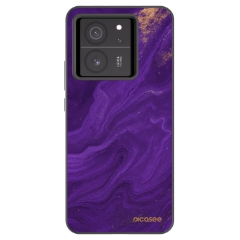 Picasee silikonový černý obal pro Xiaomi 13T - Fialová
