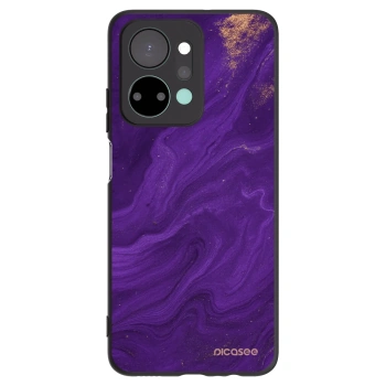 Picasee silikonový černý obal pro Honor X7a - Fialová