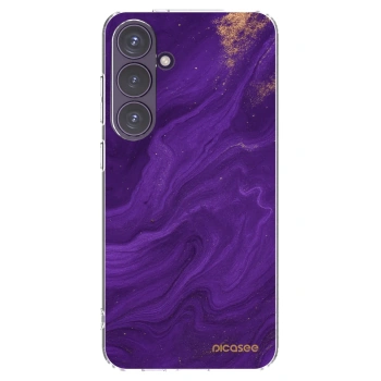 Picasee silikonový průhledný obal pro Samsung Galaxy S24+ S926B 5G - Fialová