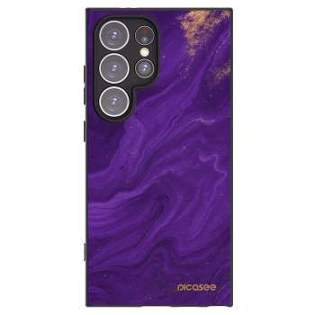 Picasee silikonový černý obal pro Samsung Galaxy S24 Ultra S928B 5G - Fialová