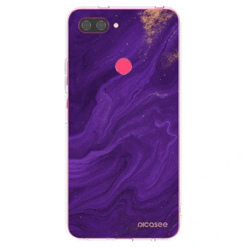 Picasee silikonový průhledný obal pro Xiaomi Mi 8 Lite - Fialová