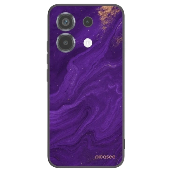 Picasee silikonový černý obal pro Xiaomi Poco X6 - Fialová