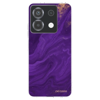 Picasee silikonový průhledný obal pro Xiaomi Poco X6 - Fialová