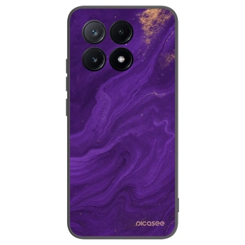 Picasee silikonový černý obal pro Xiaomi Poco X6 Pro - Fialová