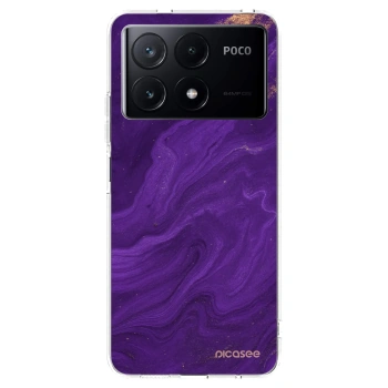 Picasee silikonový průhledný obal pro Xiaomi Poco X6 Pro - Fialová