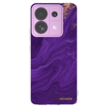 Picasee silikonový průhledný obal pro Xiaomi Redmi Note 13 Pro 5G - Fialová