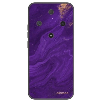 Picasee silikonový černý obal pro Honor Magic6 Lite 5G - Fialová