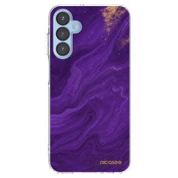 Picasee silikonový průhledný obal pro Samsung Galaxy A15 A156B 5G - Fialová