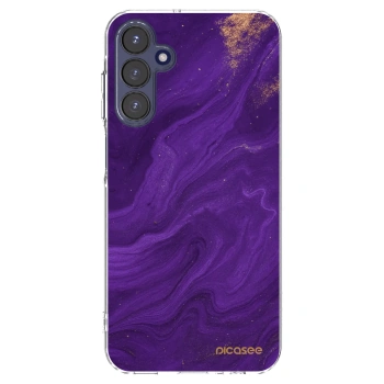 Picasee silikonový průhledný obal pro Samsung Galaxy A15 A155F 4G - Fialová