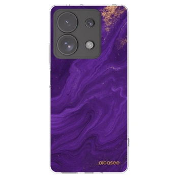 Picasee silikonový průhledný obal pro Xiaomi Redmi Note 13 Pro 4G - Fialová